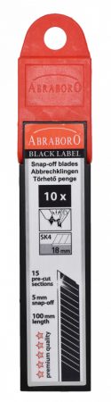 Abraboro black 18mm penge 10db