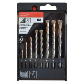 *Abraboro kőzetfúró készlet 8db-os 3-4-5-6-7-8-9-10