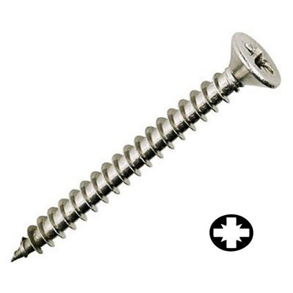 A2 Forgácslapcsavar süllyesztett 5x40 PZ rozsdamentes