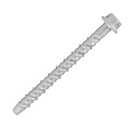 Betoncsavar 10/8x60 hatlapfejű, horganyzott