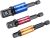 *Fortum dugókulcs adapter készlet S2 acél 1/4,3/8,1/2