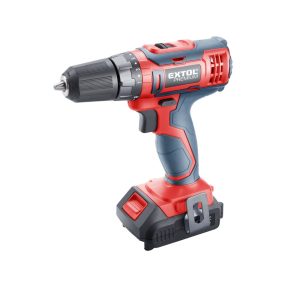   *Extol akkus fúrócsavarozó, Share20V, 20V, Li-ion, 1db akku, 1db töltő, 1500 mAh, 28Nm