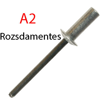 Popszegecs inox-inox 4,8X16 zárt