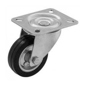 Kerék forgó feketegumis 100kg