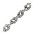 Lánc rövidszemű 3mm x 12mm x 22mm (vast,szél,hossz / szem) horganyzott