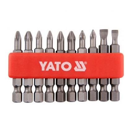 *Yato bithegy készlet 50mm 10részes 5-6-PH1-PH2-PZ1-PZ2