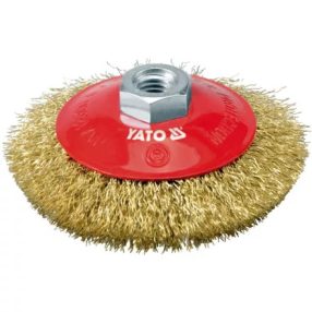 *Yato körkefe döntött 100mm M14 sárgaréz bevonattal