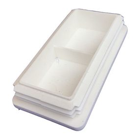 Zártszelvénydugó 60x40mm fehér 3mm